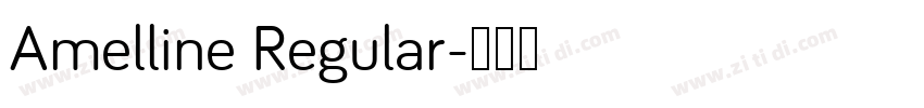 Amelline Regular字体转换